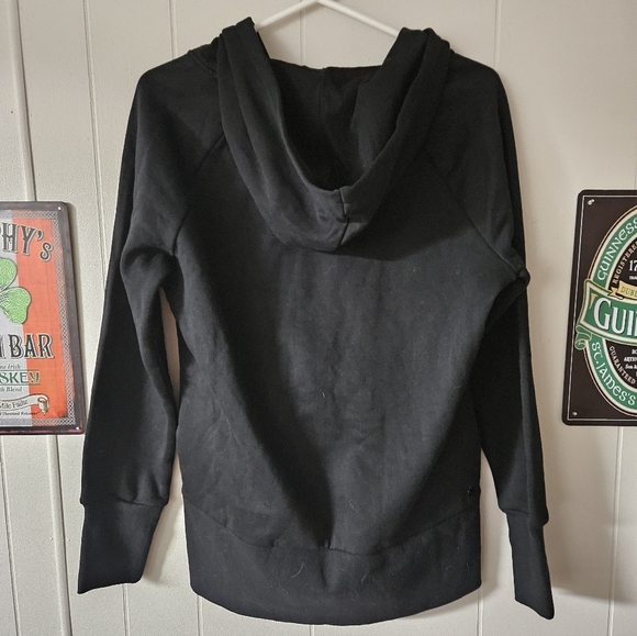 Puma Black Zip-Up Hoodie with Gold Trim and Logo - Picture 2 of 4